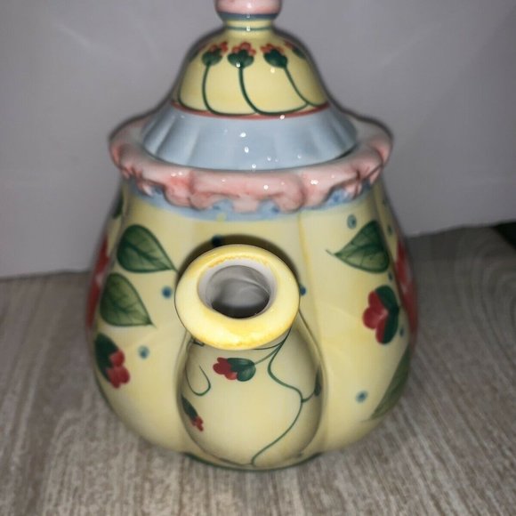 Teapot Collectibles 9" Tall  Hand Painted Magnolia - Picture 9 of 12